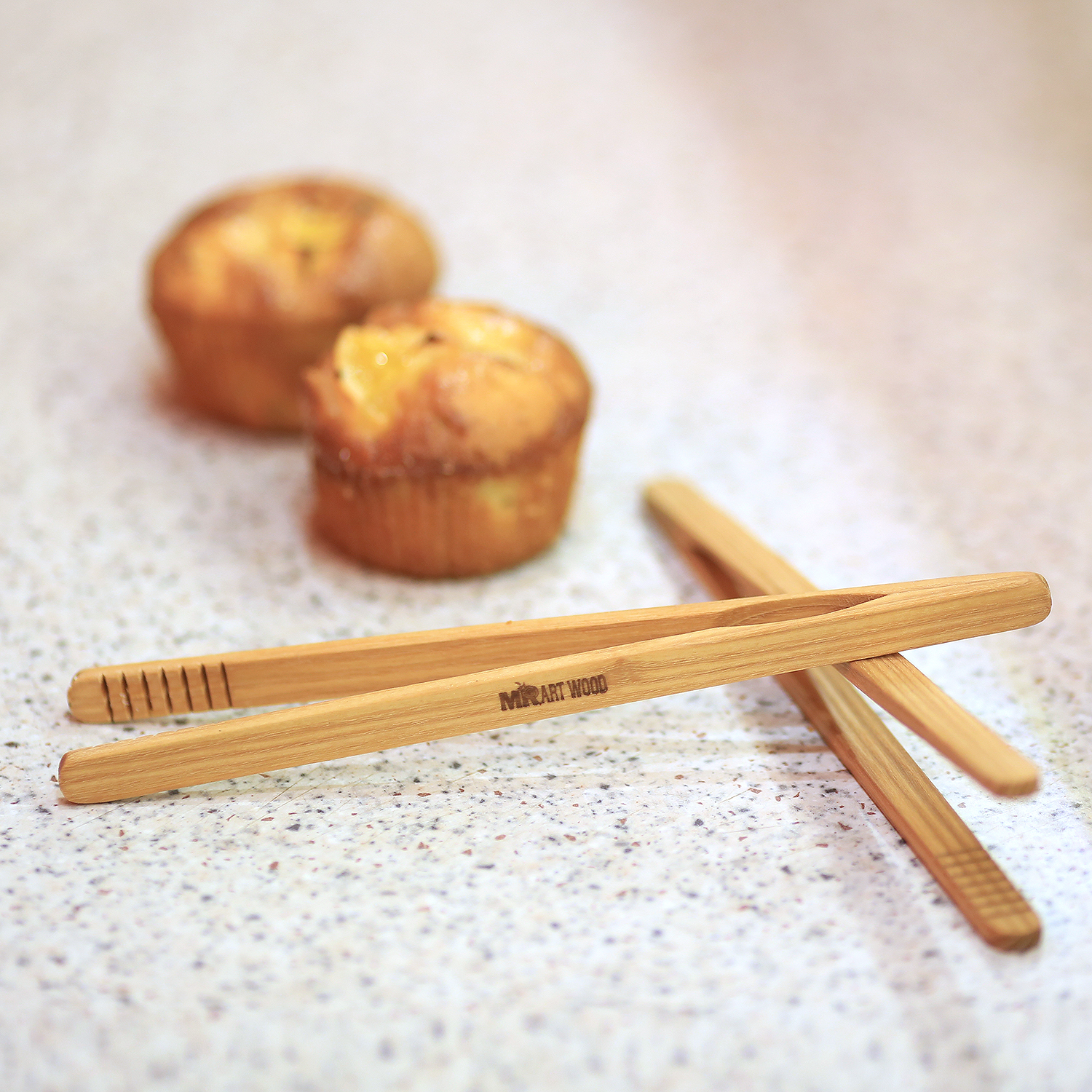 Wooden Cooking Tongs